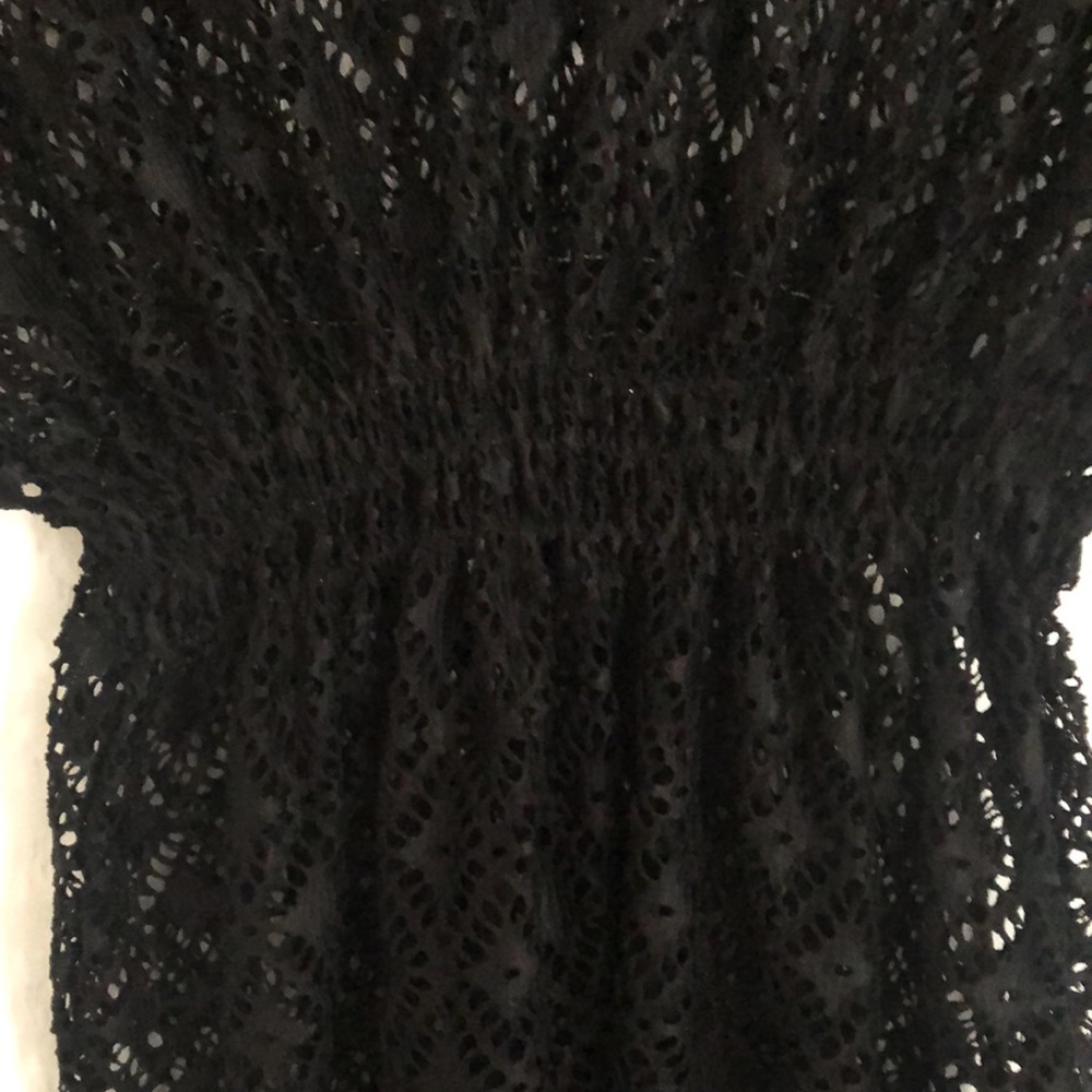Small Black Swim Coverup - Picture 3 of 5